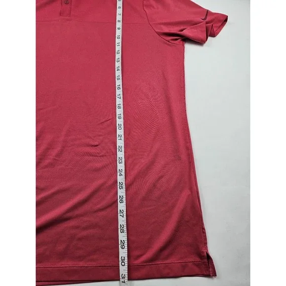 Nike Mens Polo Golf Shirt Size Large Color Pink Dri-Fit Rugby Casual Top - Picture 7 of 9